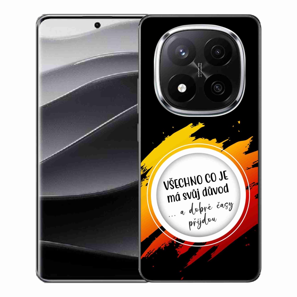 Gélový kryt mmCase na Xiaomi Redmi Note 14 Pro+ 5G - citát 3 čierne pozadie