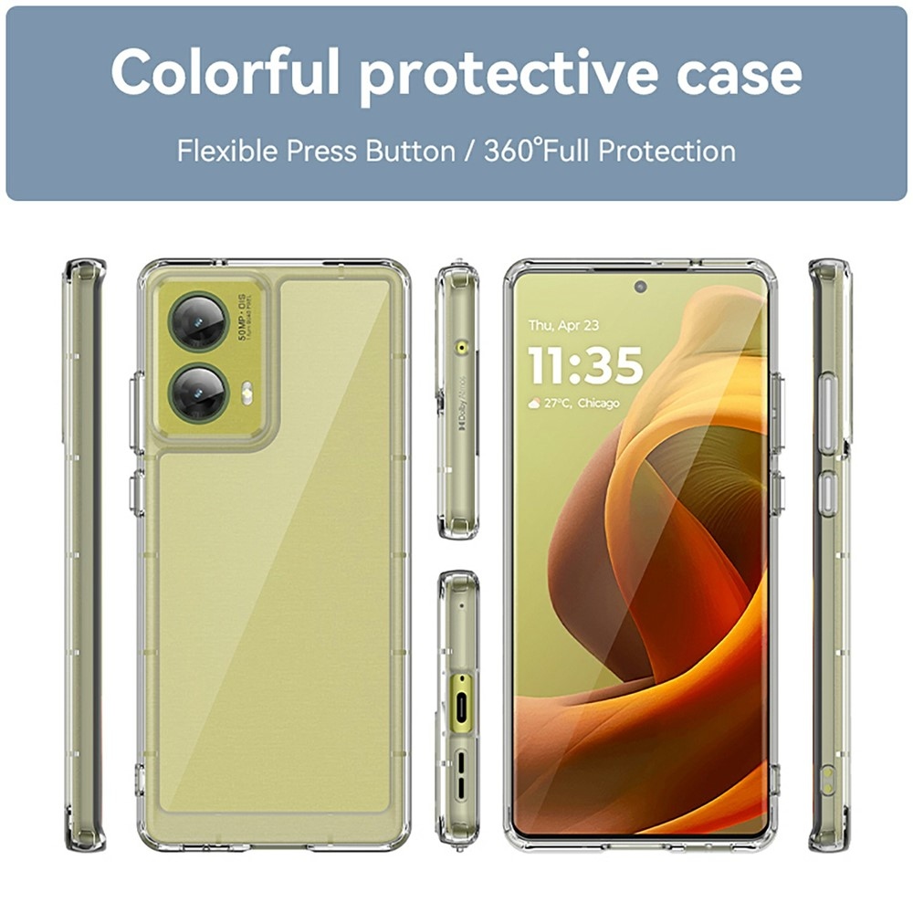 Gélový obal s pevným chrbtom na Motorola Moto G85 5G - priehľadný