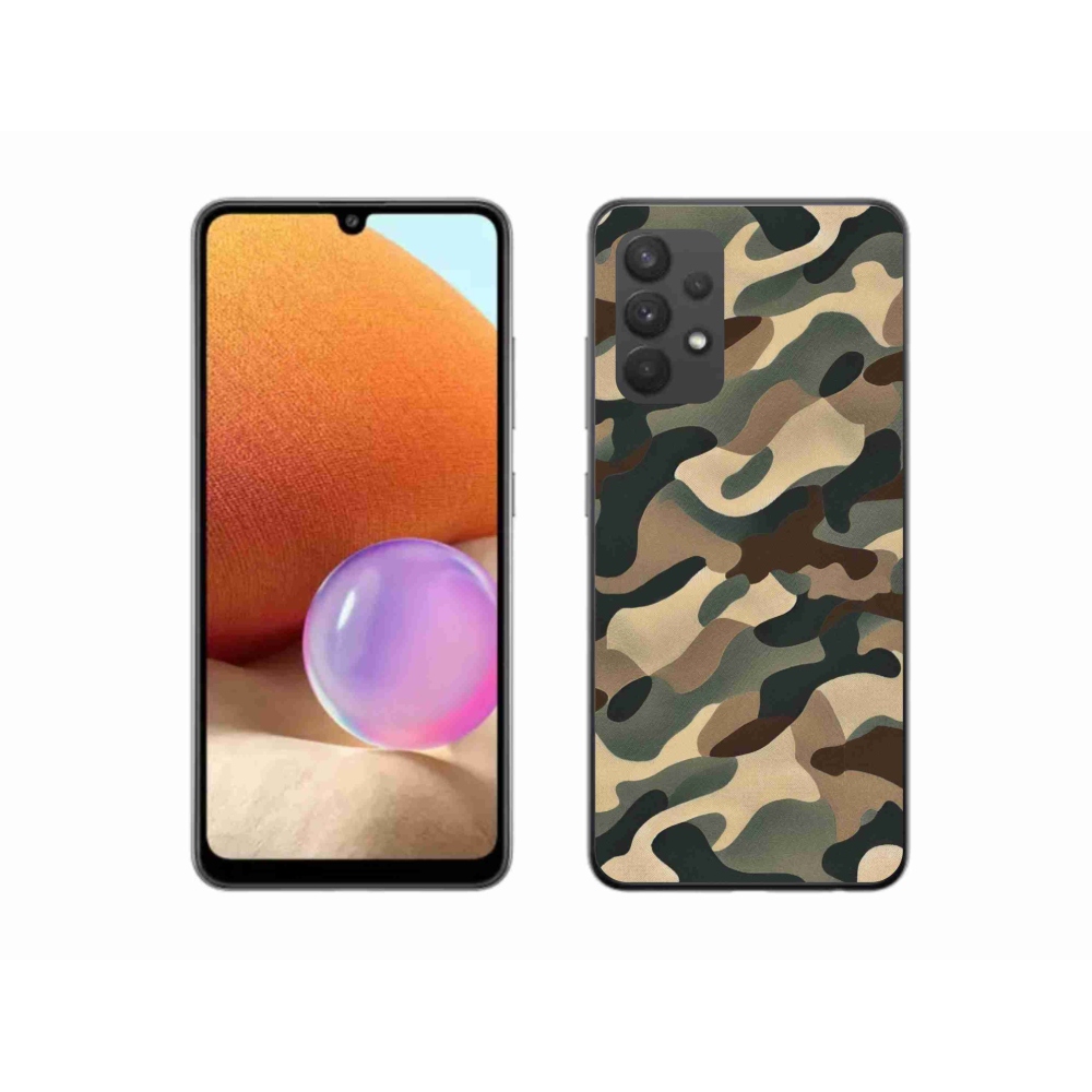 Gélový kryt mmCase na Samsung Galaxy A32 4G - maskáčový vzor 11