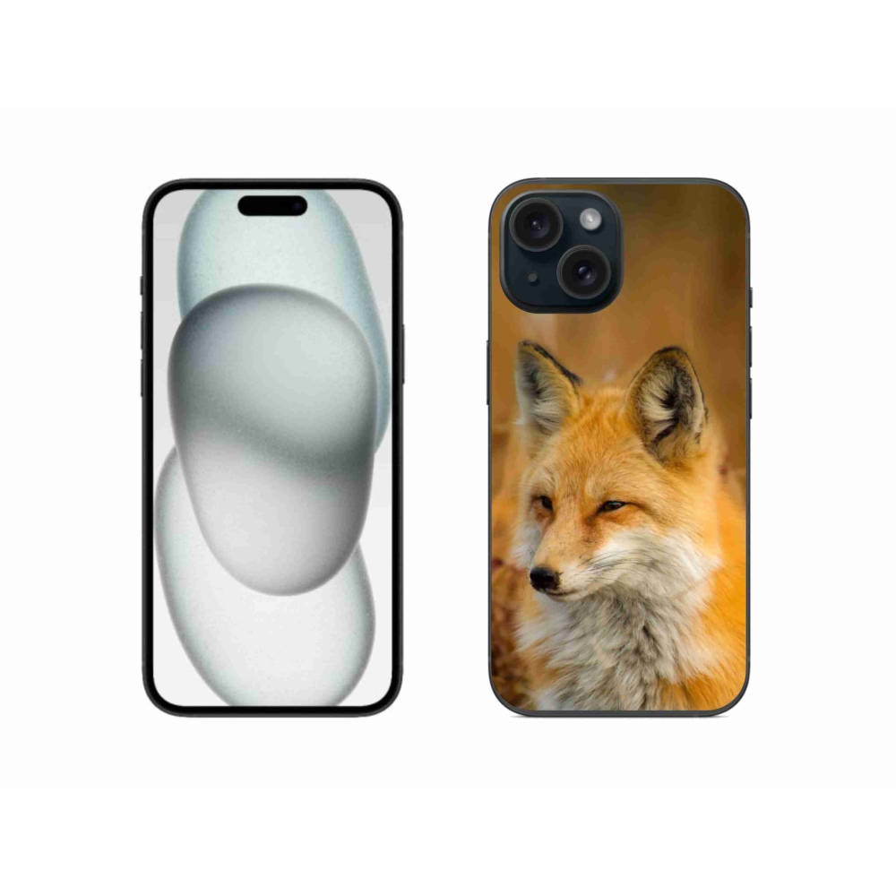 Gélový kryt mmCase na iPhone 15 - líška