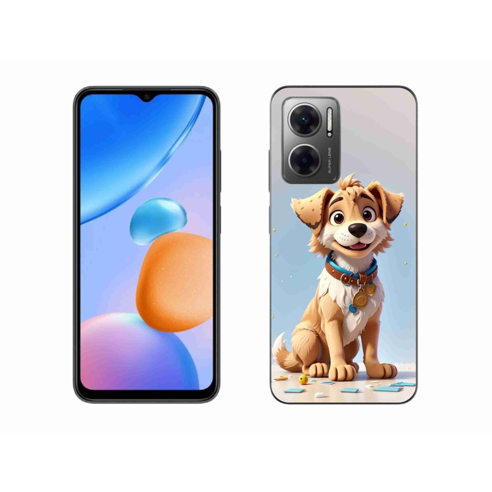 Gélový kryt mmCase na Xiaomi Redmi 10 5G - kreslené šteňa