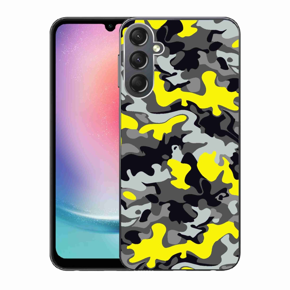 Gélový kryt mmCase na Samsung Galaxy A24 - maskáčový vzor 6