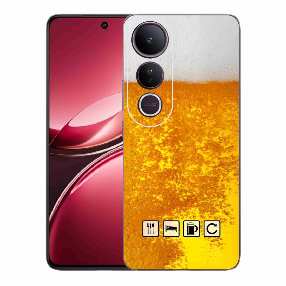 Gélový kryt mmCase na Vivo V50 Lite 4G/5G - pivný motív 3