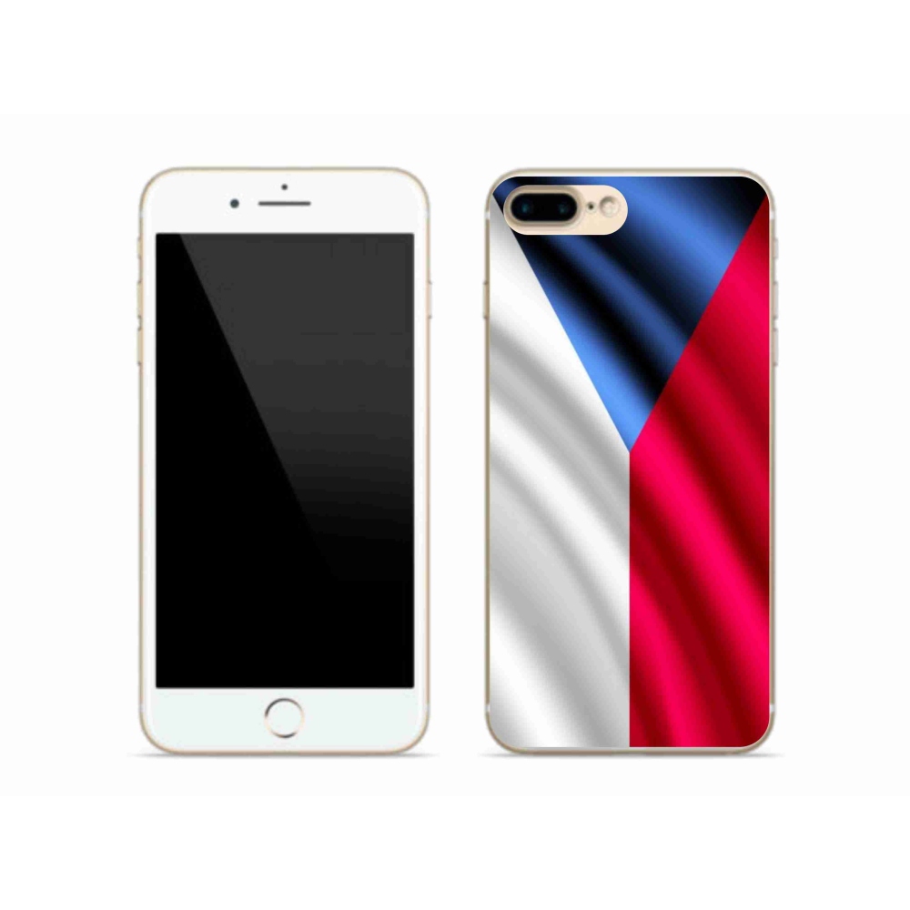 Gélový kryt mmCase na mobil iPhone 7 Plus - česká vlajka