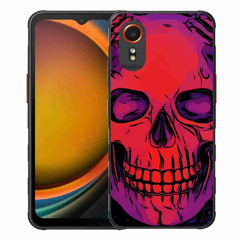 Gélový obal mmCase na Samsung Galaxy Xcover 7 - lebka