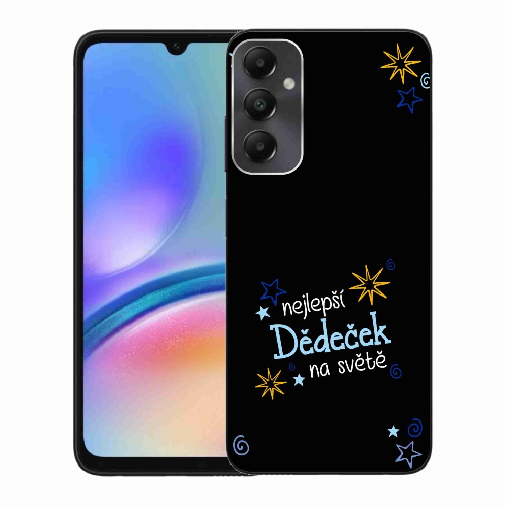 Gélový kryt mmCase na Samsung Galaxy A05s - najlepší dedko čierne pozadie