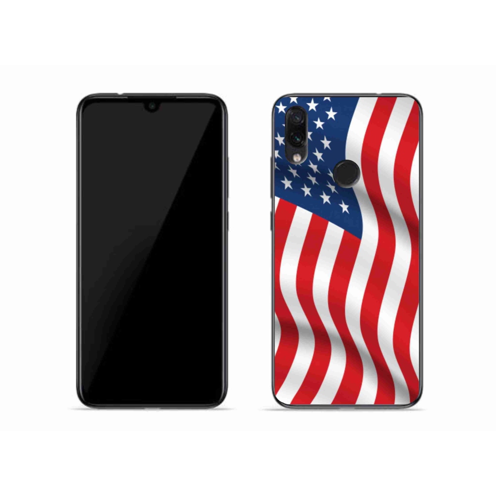 Gélový kryt mmCase na mobil Xiaomi Redmi Note 7 - USA vlajka