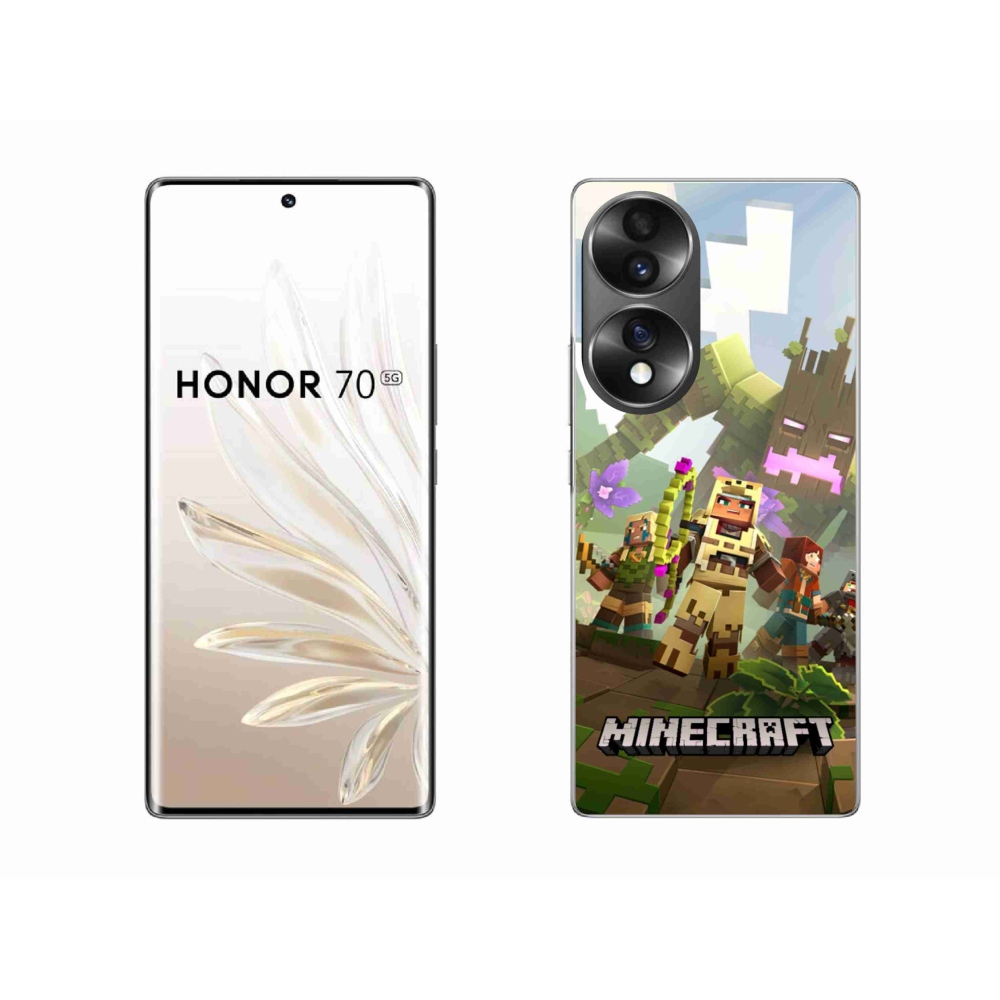 Gélový kryt mmCase na Honor 70 - minecraft 1