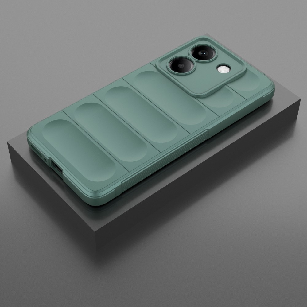 Rugg odolný gélový obal na Xiaomi Poco M7 Pro 5G - zelený