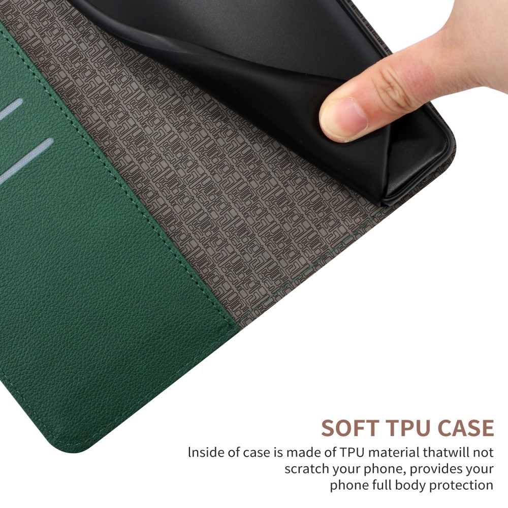 Folio knižkové púzdro na Xiaomi Redmi A5 (173.45x79.35x8.45mm) - zelené