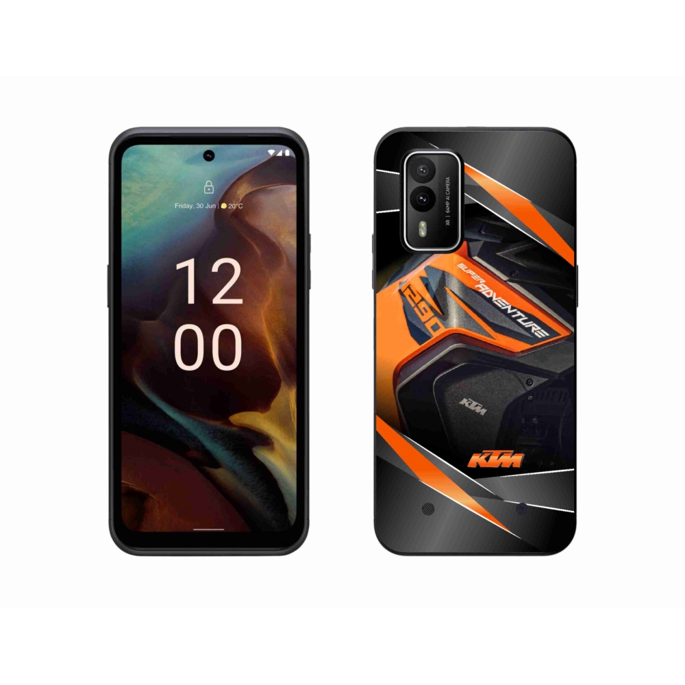 Gélový kryt mmCase na Nokia XR21 - motorka ktm