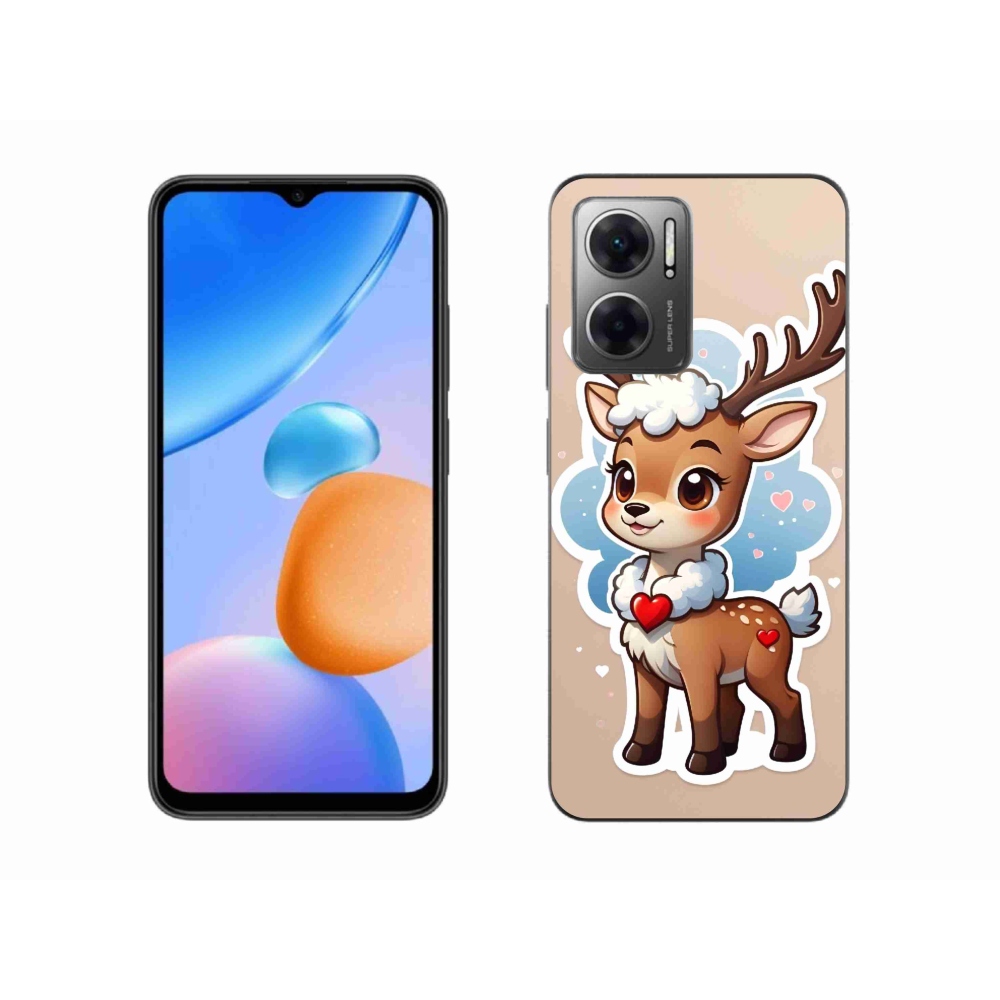 Gélový kryt mmCase na Xiaomi Redmi 10 5G - kreslený sob