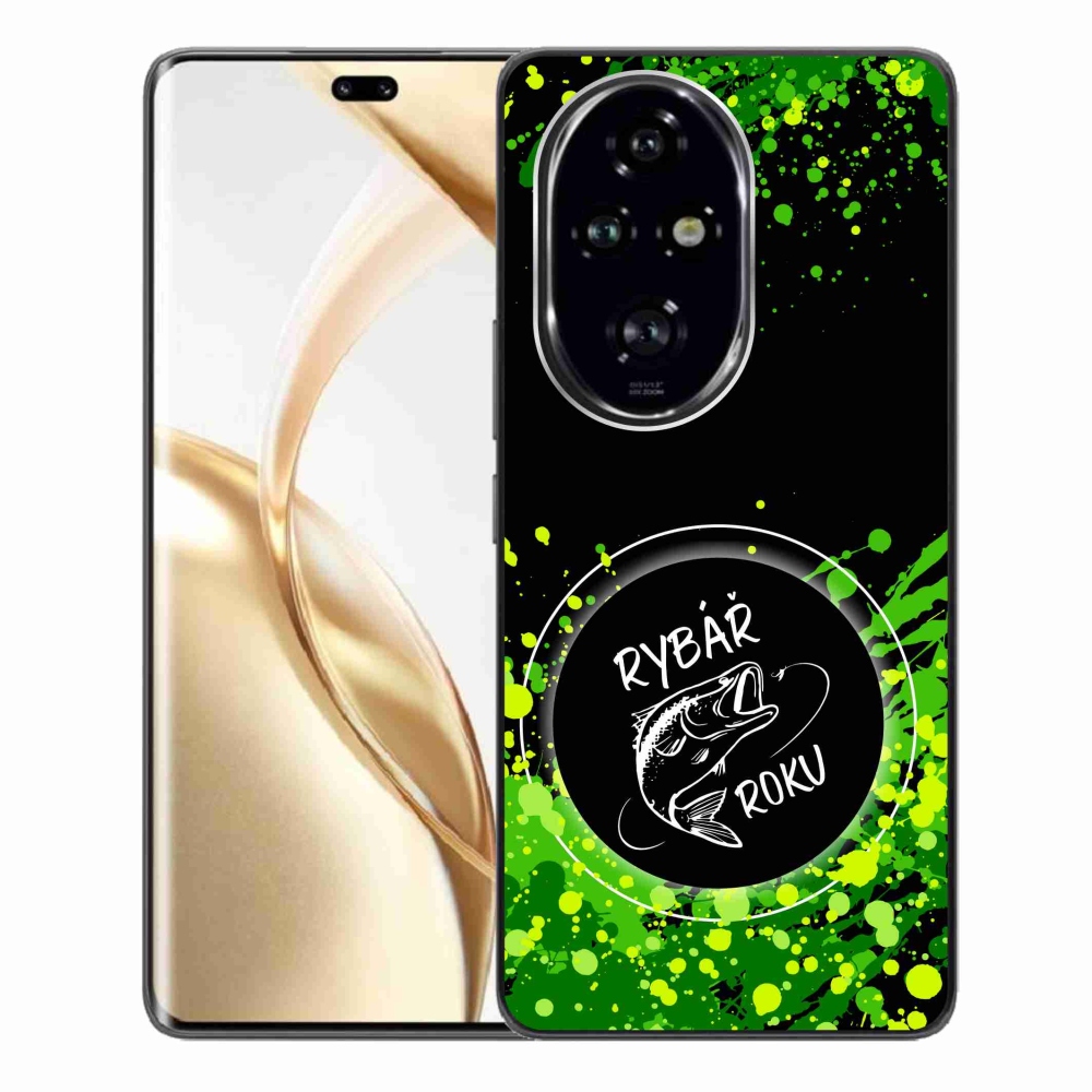 Gélový kryt mmCase na Honor 200 Pro 5G - rybár roka čierne pozadie