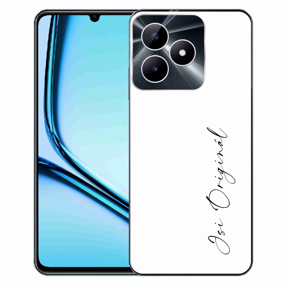 Gélový kryt mmCase na Realme Note 50 - si originál biele pozadie