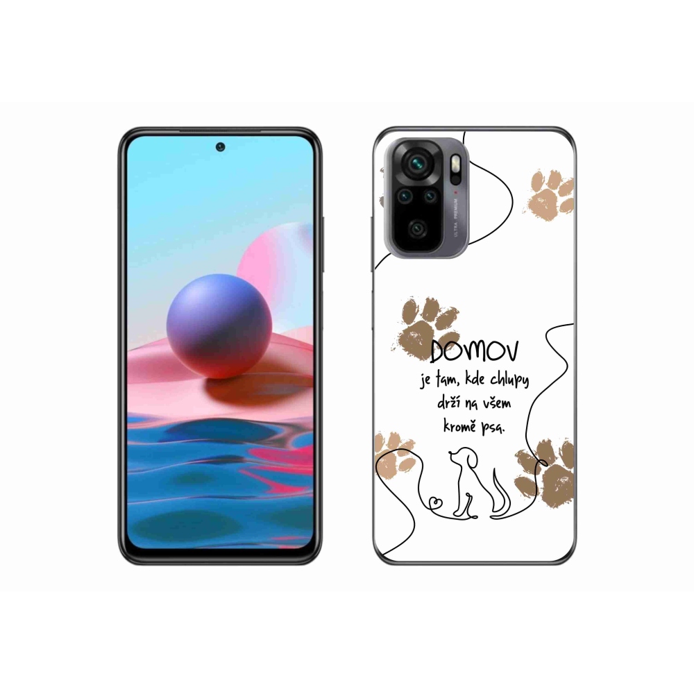 Gélový kryt mmCase na Xiaomi Redmi Note 10S - psí motív biele pozadie