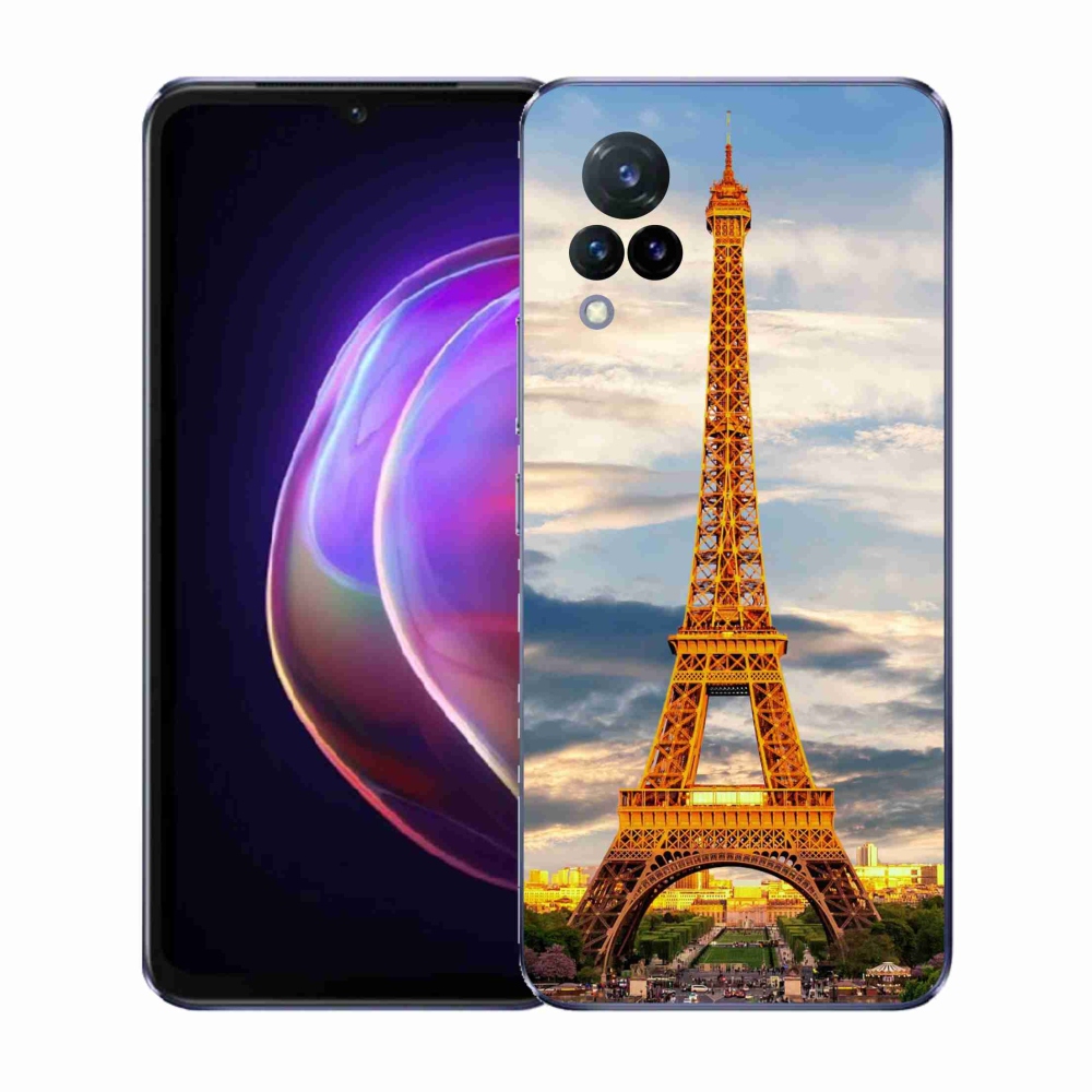 Gélový kryt mmCase na Vivo V21 4G/5G - eiffelova veža 3