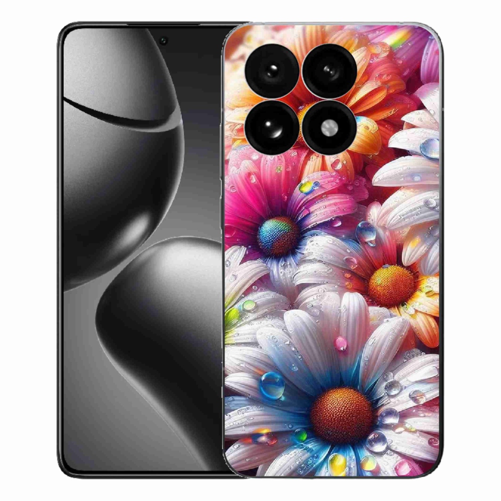Gélový kryt mmCase na Xiaomi 15T - farebné margaréty
