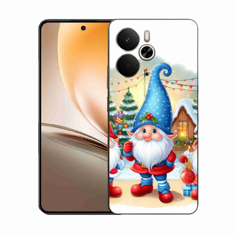 Gélový kryt mmCase na Realme 14 5G - vianočné škriatkovia