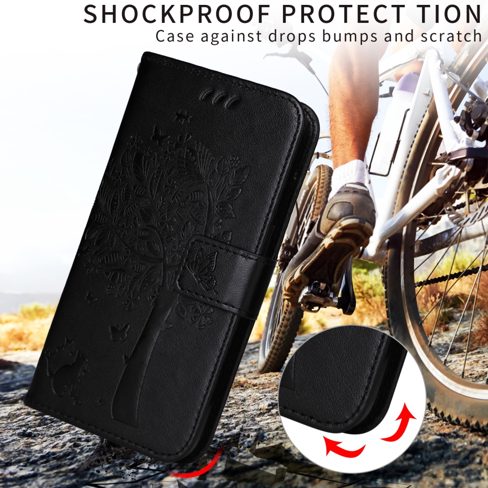 Trees knižkové púzdro na Xiaomi Poco F7 5G - čierne