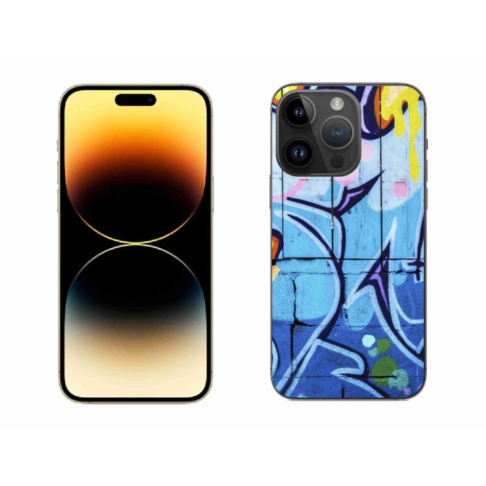 Gélový kryt mmCase na iPhone 14 Pro Max - graffiti