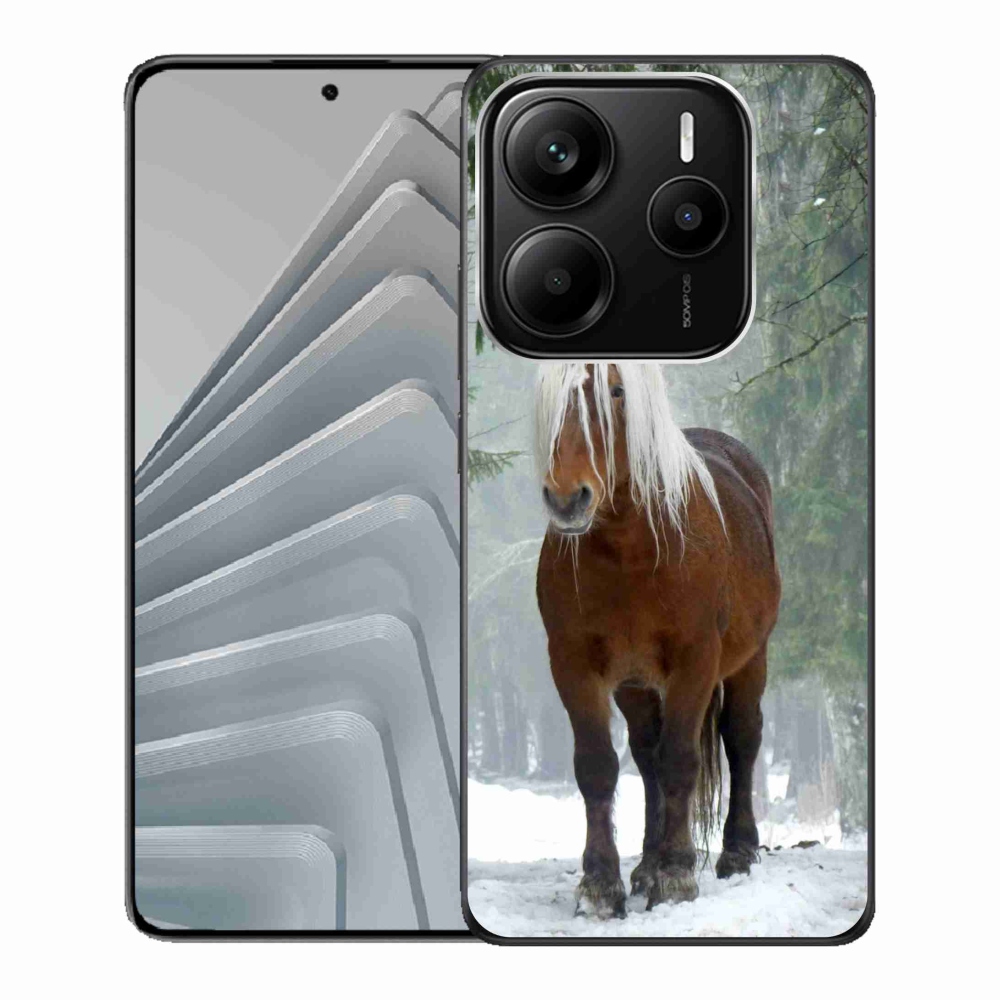 Gélový kryt mmCase na Xiaomi Redmi Note 14 5G - kôň v lese