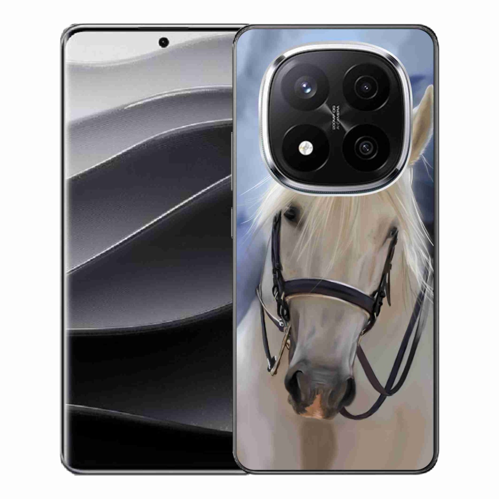 Gélový kryt mmCase na Xiaomi Redmi Note 14 Pro+ 5G - biely kôň