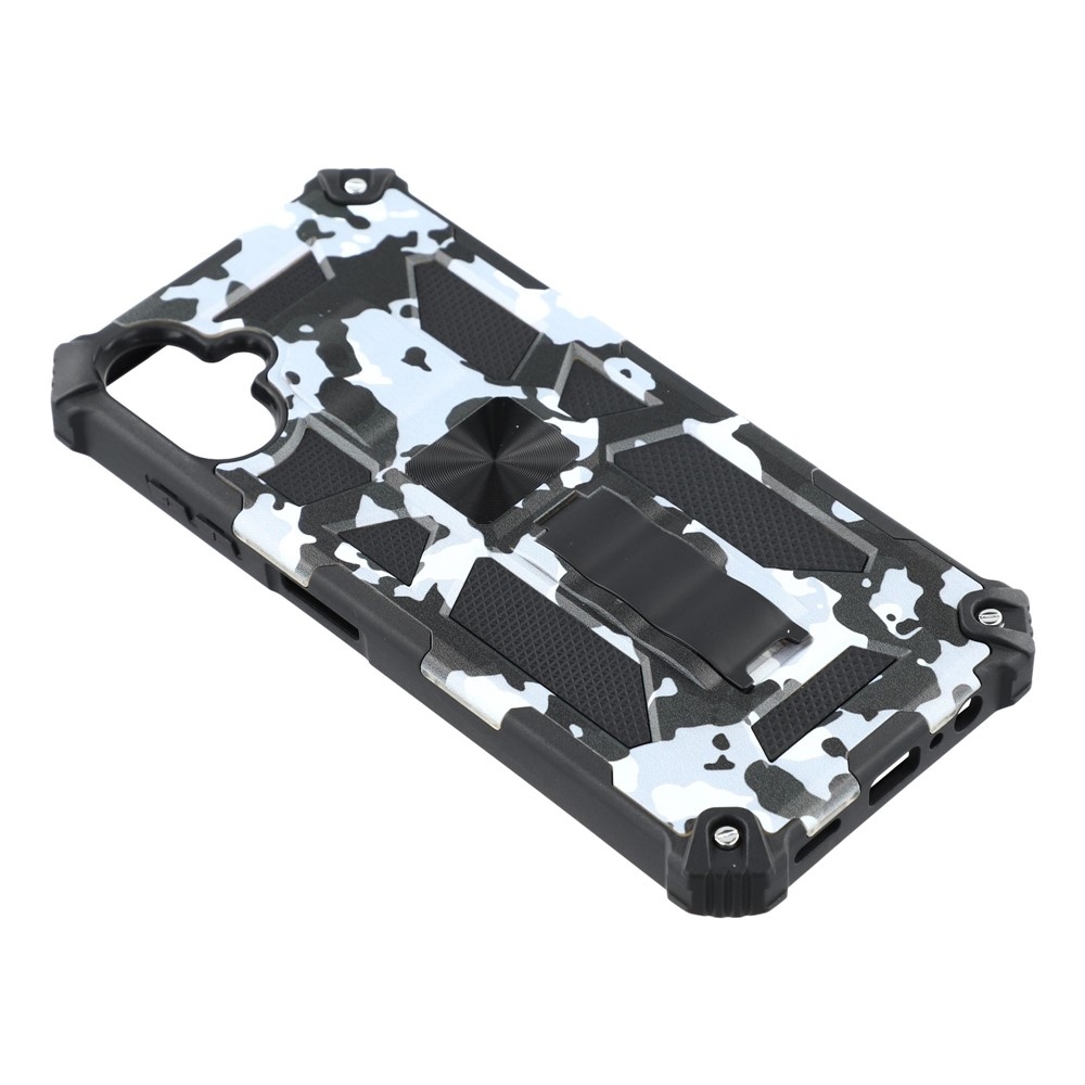 Camouflage odolný kryt na Samsung Galaxy A07 4G - čierny