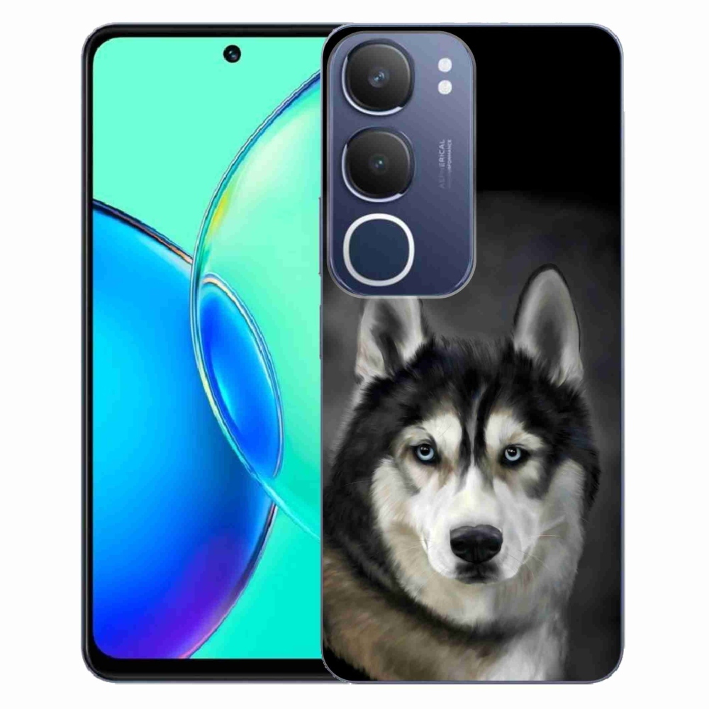 Gélový kryt mmCase na Vivo Y19s - husky