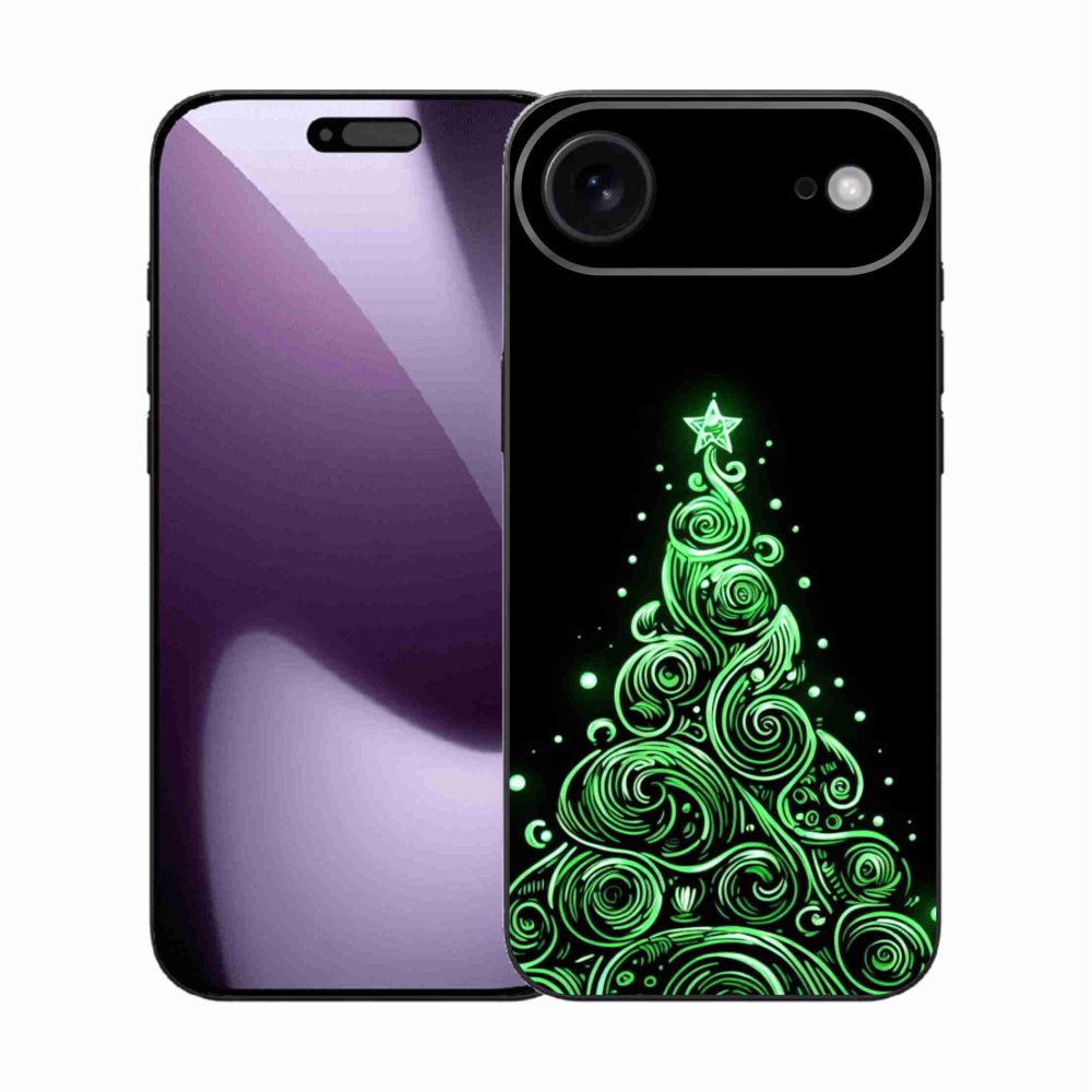 Gélový kryt mmCase na iPhone 17 Air - neónový vianočný stromček 3