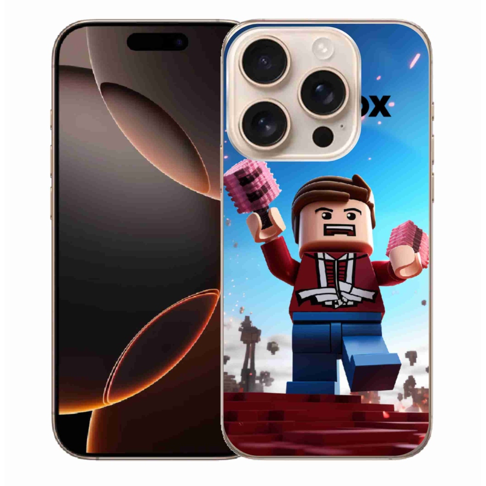 Gélový kryt mmCase na iPhone 16 Pro Max - roblox 2