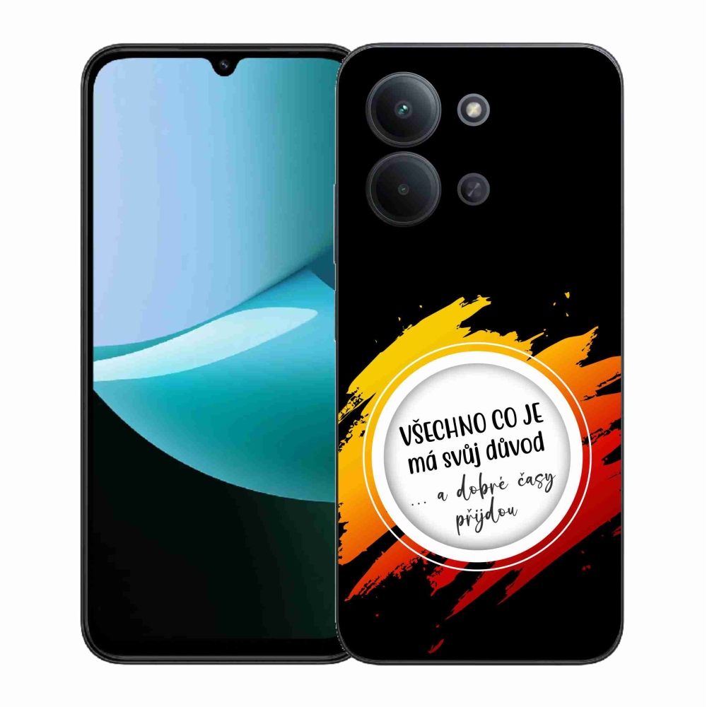 Gélový kryt mmCase na Xiaomi Redmi 15C 4G (171mm)/Poco C85 4G (171mm) - citát 3 čierne pozadie