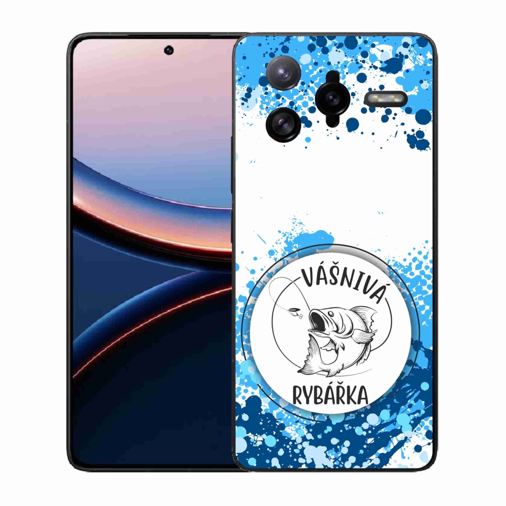 Gélový kryt mmCase na Xiaomi Poco F7 Ultra - vášnivá rybárka biele pozadie