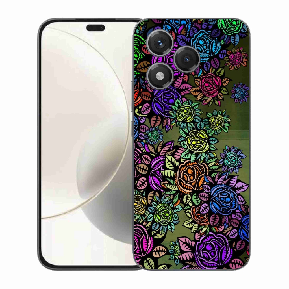 Gélový kryt mmCase na Honor 400 Lite - kvety 6