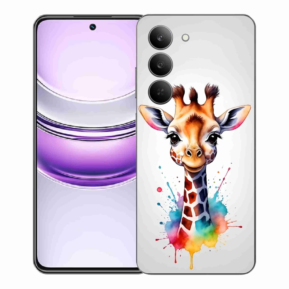 Gélový kryt mmCase na Realme 14x 5G - žirafa 1