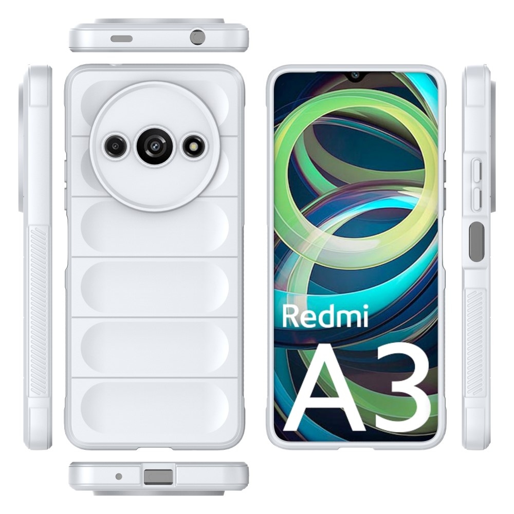 Rugg odolný gélový obal na Xiaomi Redmi A3 - biely
