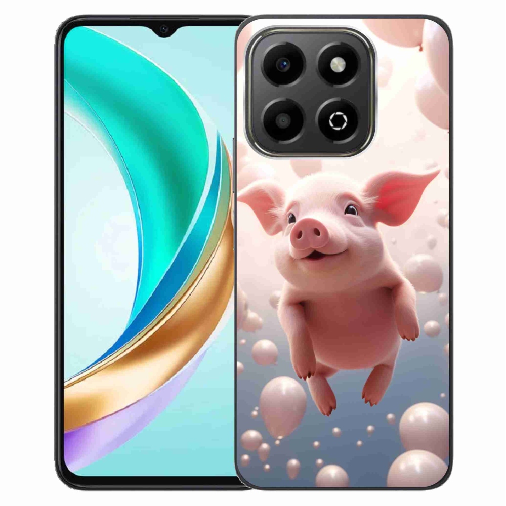 Gélový kryt mmCase na Honor X6b - prasiatko s balónikmi
