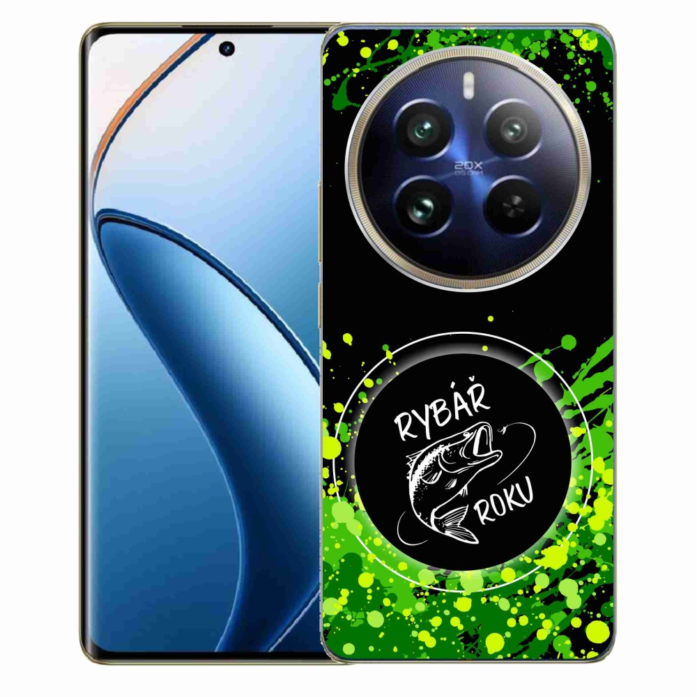 Gélový kryt mmCase na Realme 12 Pro 5G/12 Pro+ 5G - rybár roka čierne pozadie