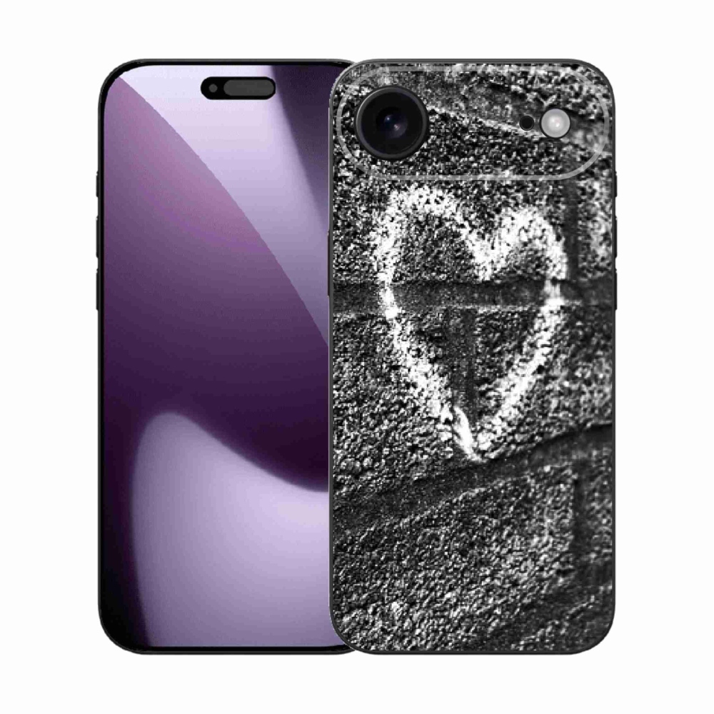 Gélový kryt mmCase na iPhone 17 Air - srdce na stene