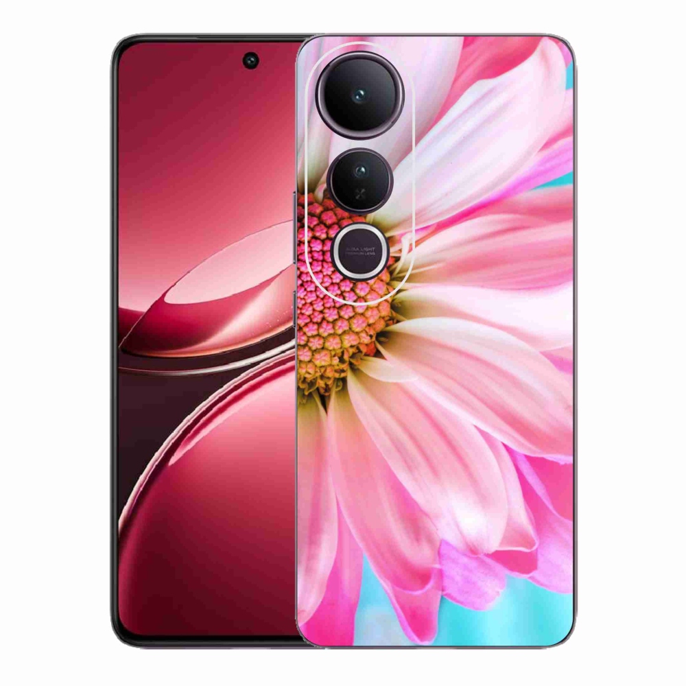 Gélový kryt mmCase na Vivo V50 Lite 4G/5G - ružová kvetina