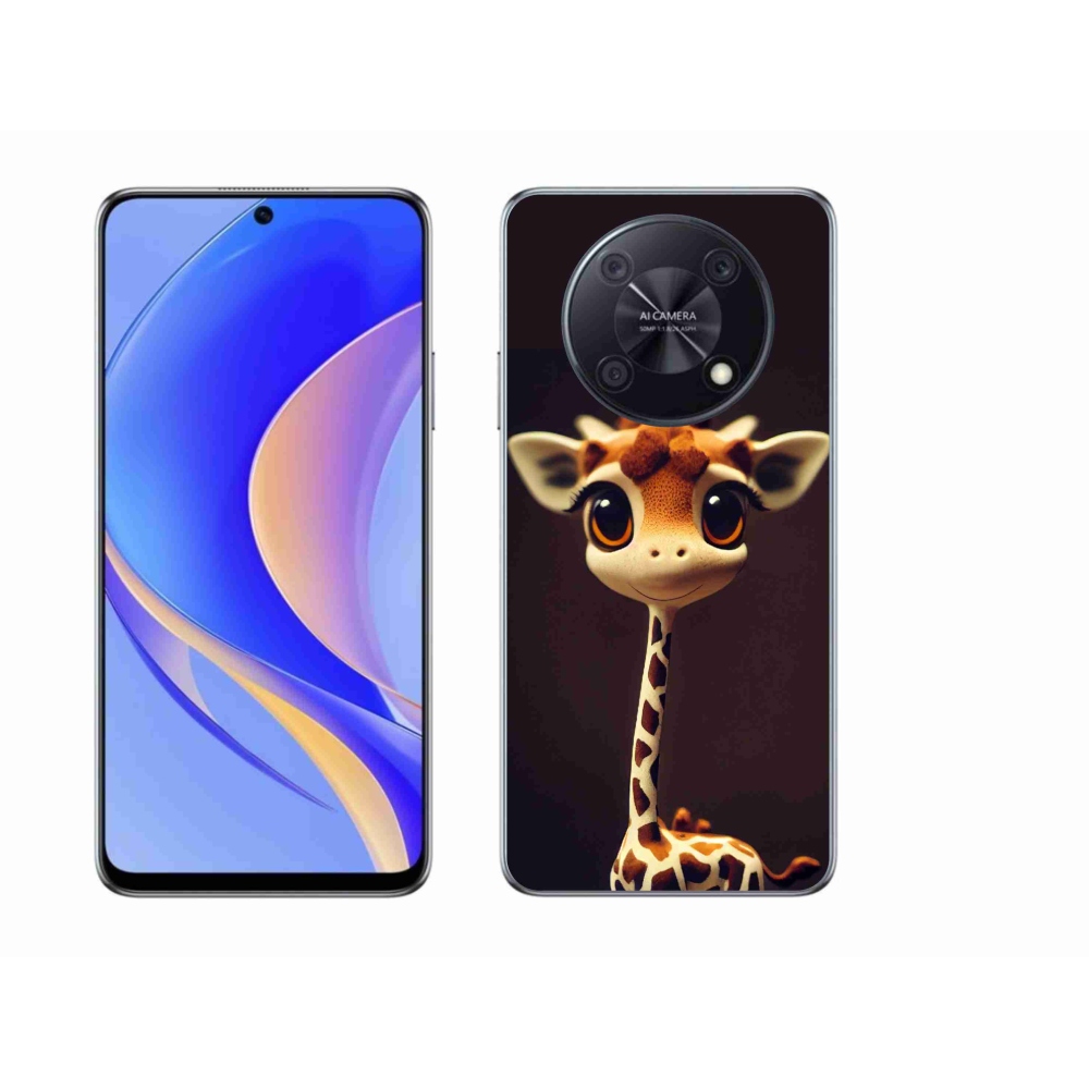 Gelový kryt mmCase na Huawei Nova Y90 - malá žirafa