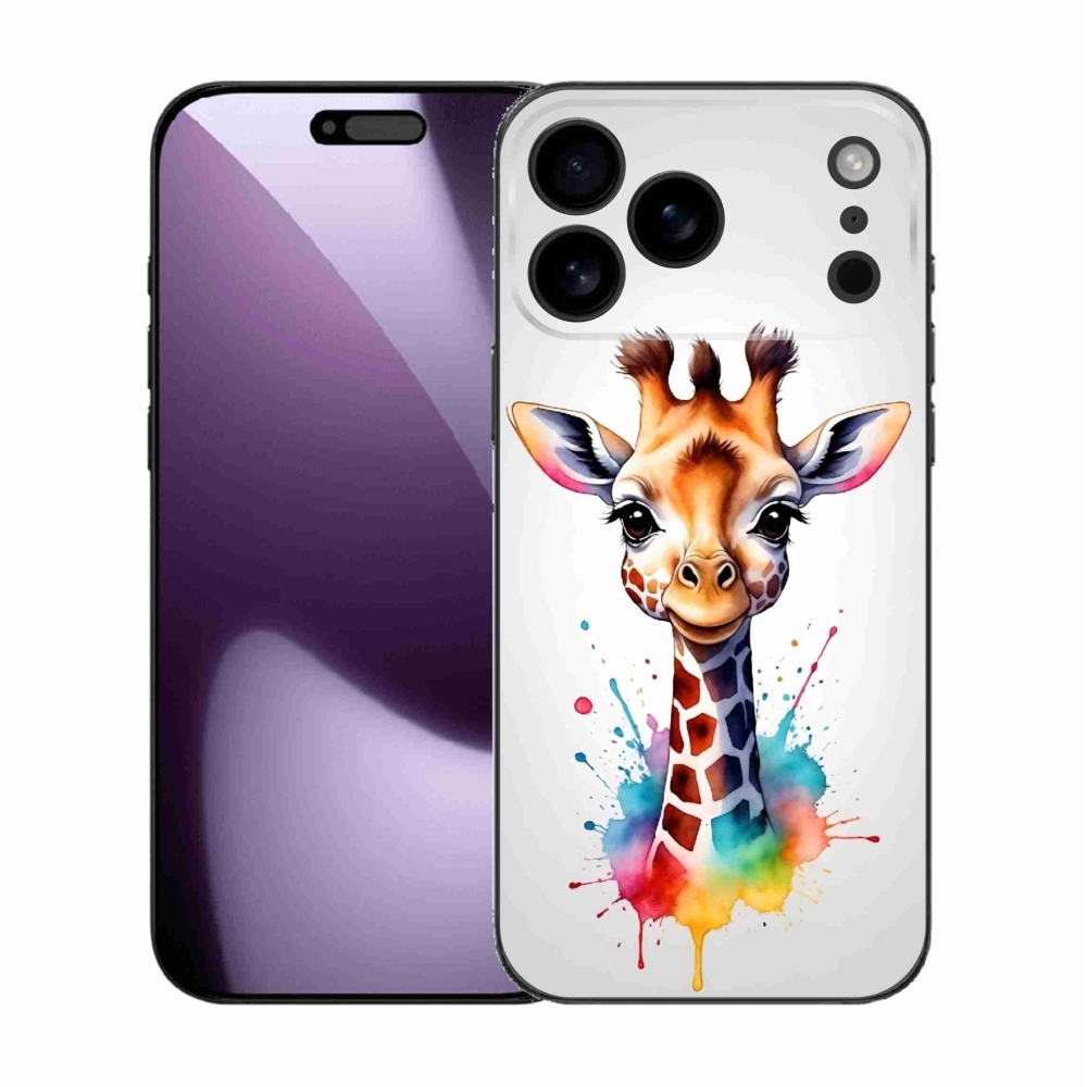 Gélový kryt mmCase na iPhone 17 Pro Max - žirafa 1