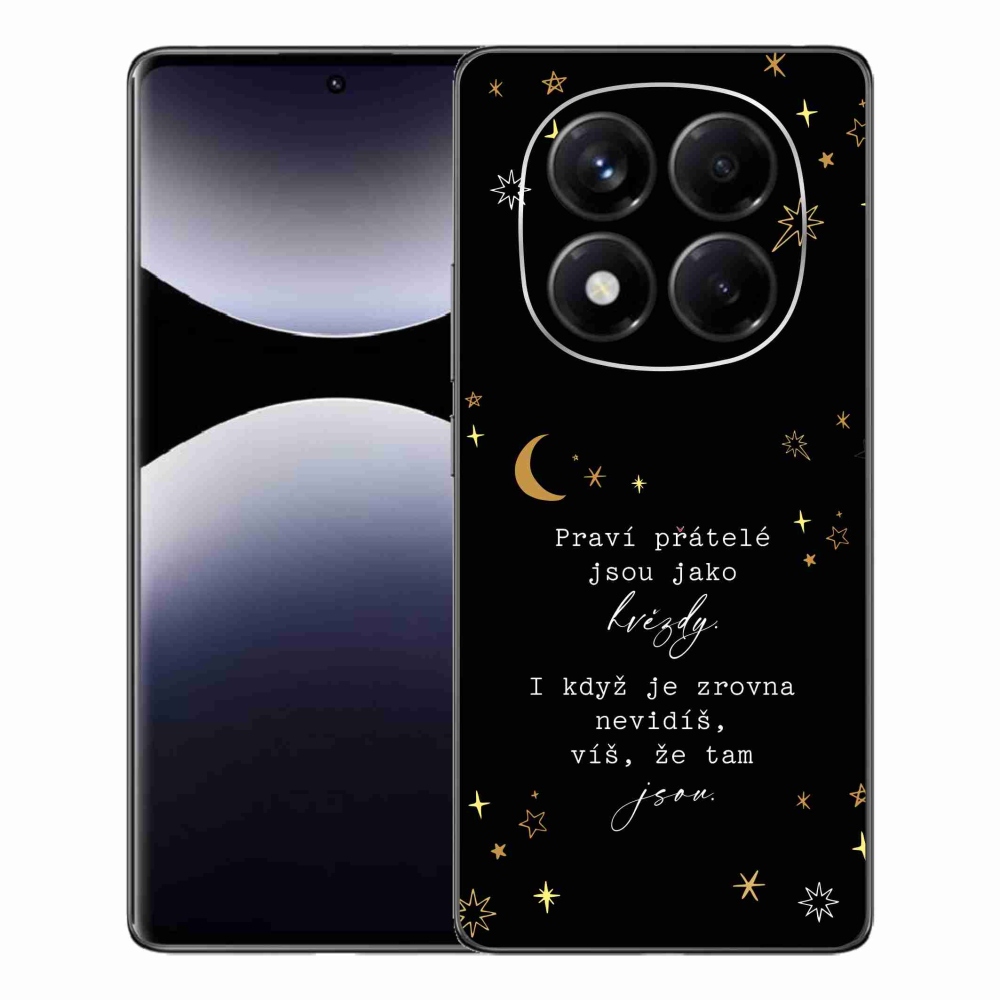 Gélový kryt mmCase na Xiaomi Redmi Note 14 Pro - citát 6 čierne pozadie
