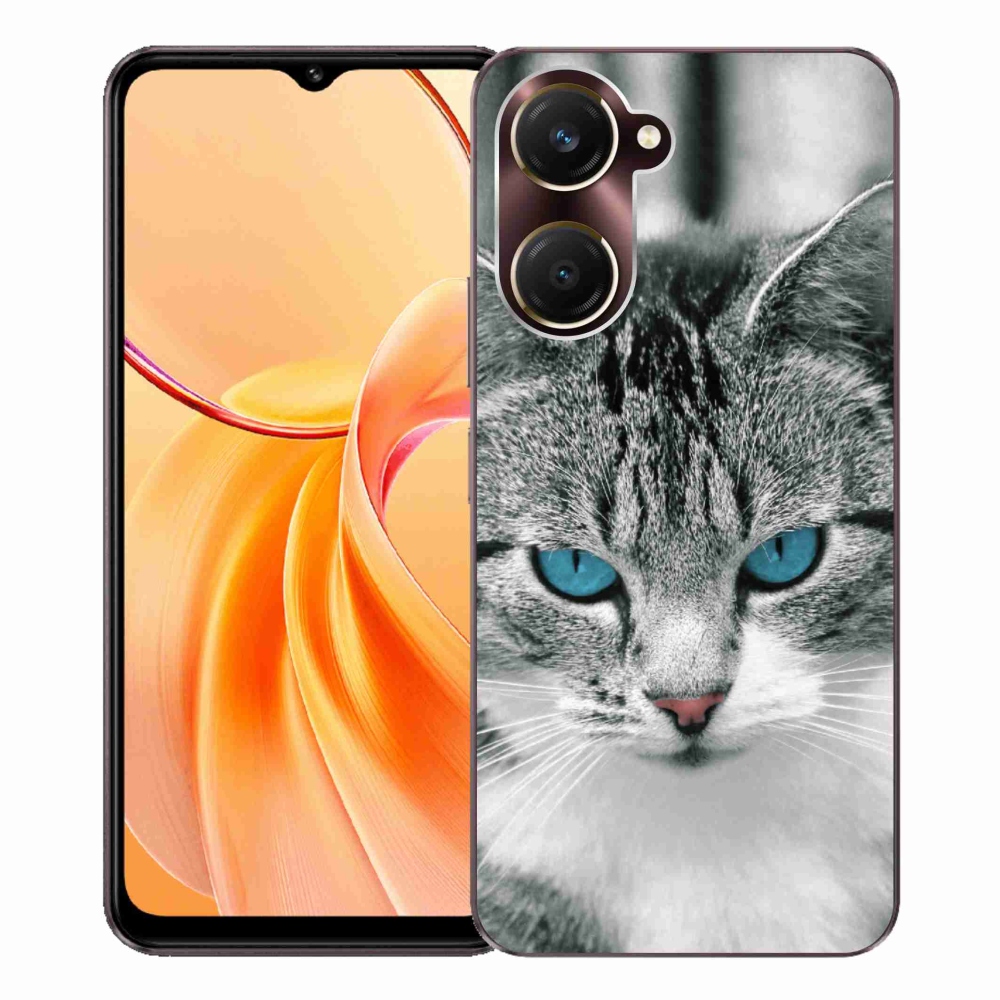 Gélový kryt mmCase na Vivo Y28s 5G - mačacie pohľad 1