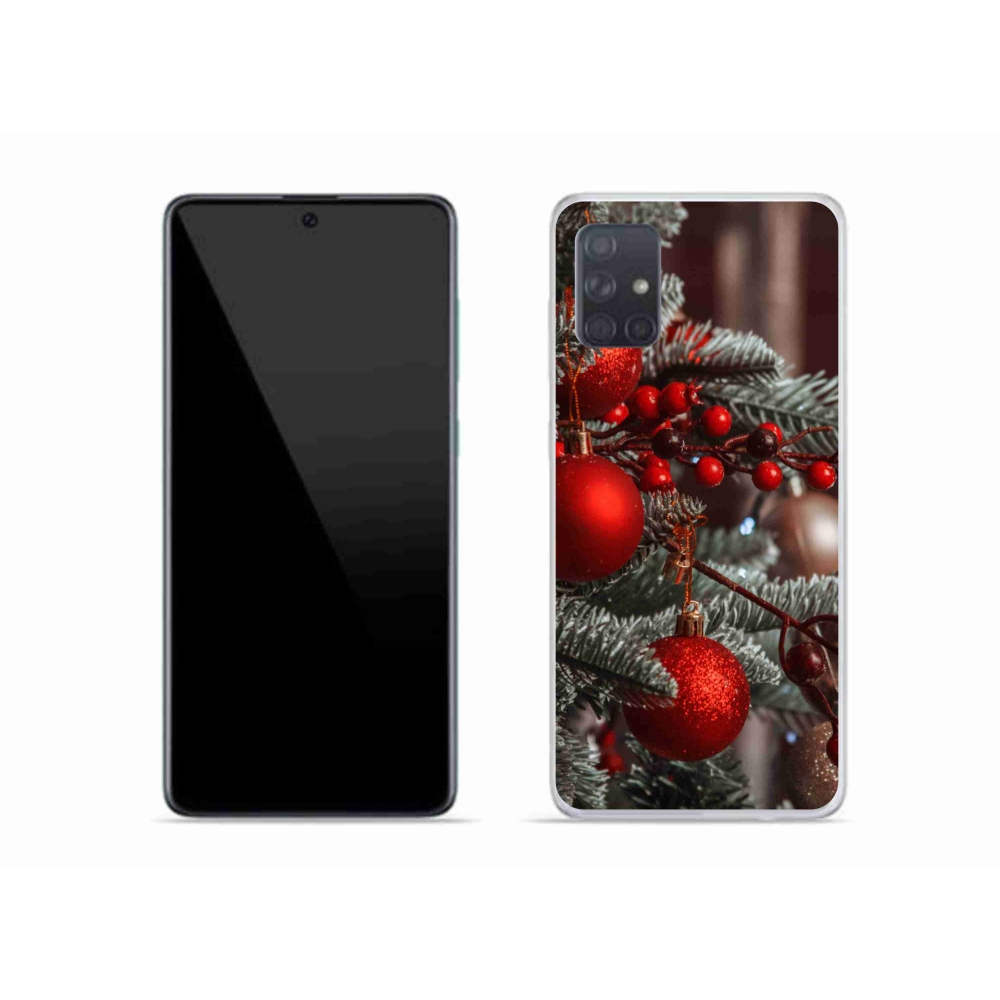 Gélový kryt mmCase na Samsung Galaxy A51 - vianočné ozdoby 2