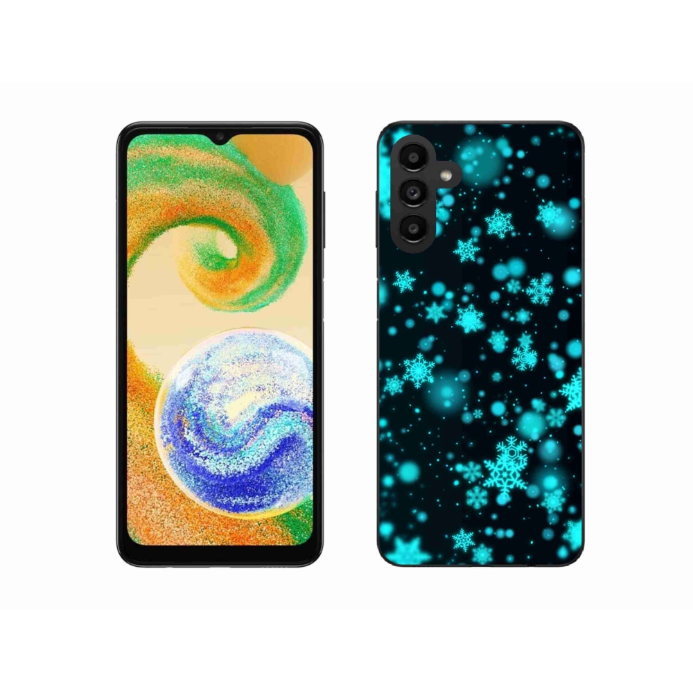 Gélový kryt mmCase na Samsung Galaxy A04s (164.7x76.7x9.1mm) - snehové vločky 1