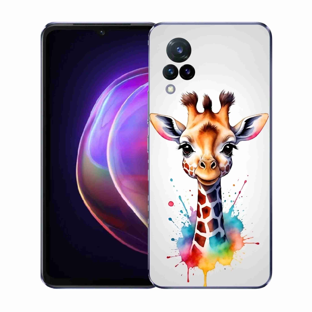Gélový kryt mmCase na Vivo V21 4G/5G - žirafa 1