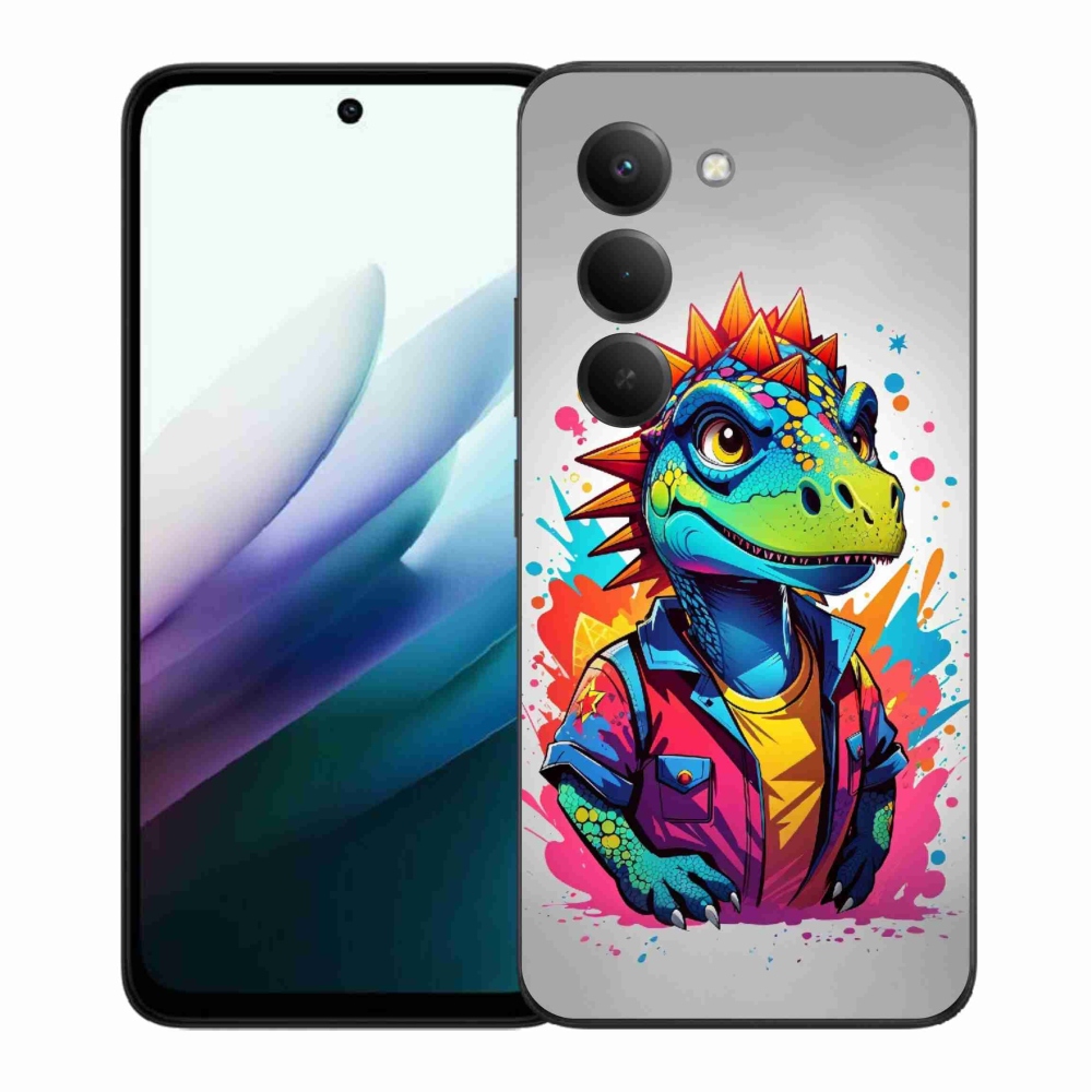 Gélový kryt mmCase na Xiaomi Redmi 15 4G/5G (171mm) - farebný dinosaurus