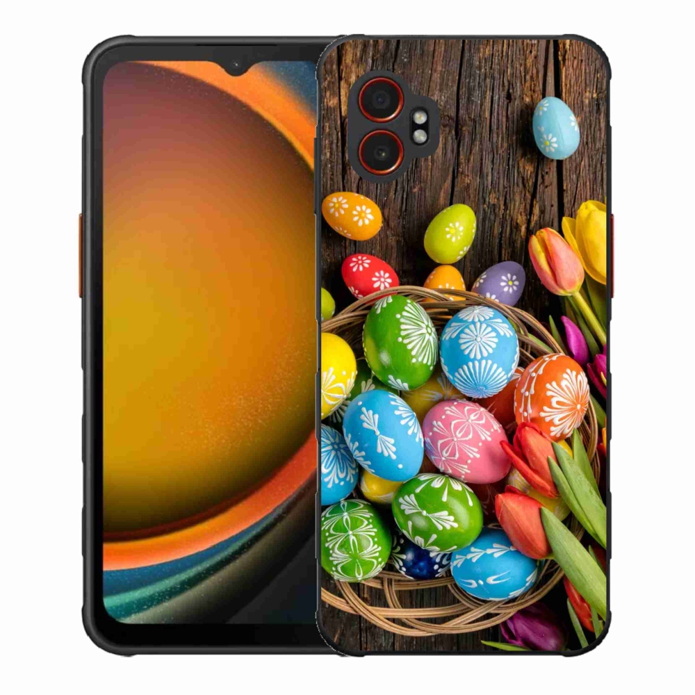 Gélový kryt mmCase na Samsung Galaxy Xcover 7 Pro - veľkonočné vajíčka
