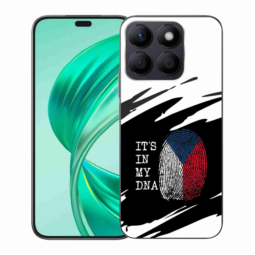 Gélový kryt mmCase na Honor X8b - vlajka odtlačok prsta čiernobiele pozadie