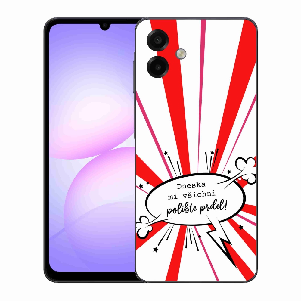 Gélový kryt mmCase na Samsung Galaxy A07 4G - vtipný text 15 biele pozadie